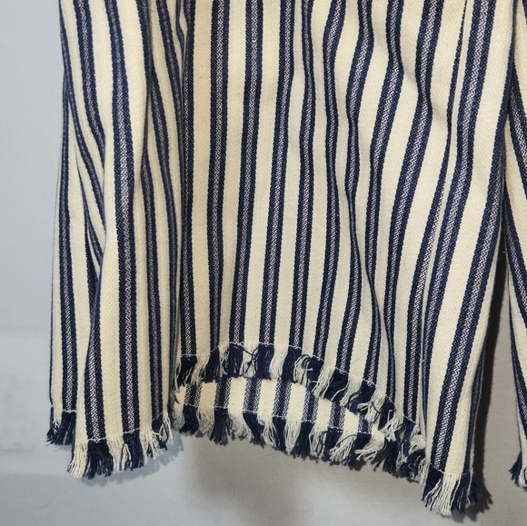 J.O.A. Striped Sailor Jumpsuit Blue White Medium - Picture 5 of 9